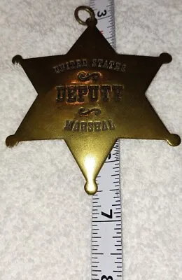 Vintage Brass Decorative United States Deputy Marshall Badge • $21.99