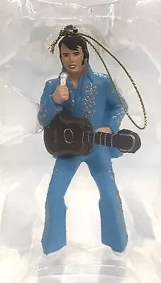 Kurt Adler Elvis® In Blue Suit Playing Guitar Elvis Presley Christmas Ornament • $19.98