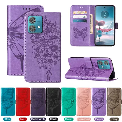 For Motorola Edge X30 S30 E32 E22 4G Butterfly Pattern Leather Wallet Phone Case • $8.81