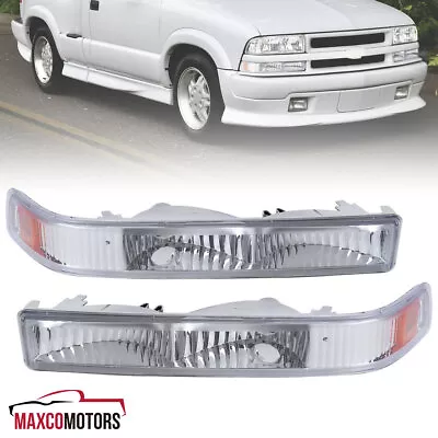Bumper Lights Fits 1998-2004 Chevy S10 Blazer Clear Parking Signal Lamps 98-04 • $29.49