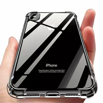 $4.49 • Buy Clear Case For IPhone 12 11 Pro Max XR XS 7 8 SE Shockproof Silicone Protective
