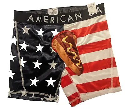 AEO 4th Of July Hot Dog Costume 6  Classic Boxer Brief  0235-3879 -Size Medium M • $23.99