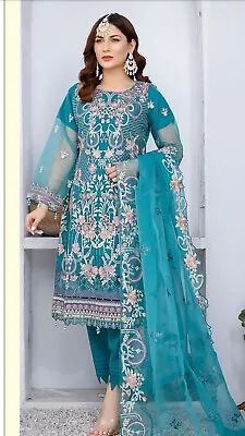 £55 • Buy Designer Shalwar Kameez Pakistani Indian Wedding Party Heavy Embroidered Dress