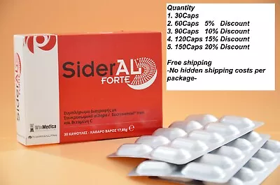 💊SIderAl Forte💊 Sucrosomial Iron Supplement. High Absorption. Up To 150 Caps • $35.47