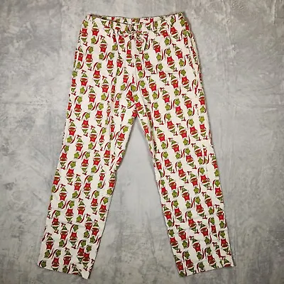 Dr. Seuss Grinch Pajama PANTS Womens Small HANNA ANDERSON Holiday Christmas • $19