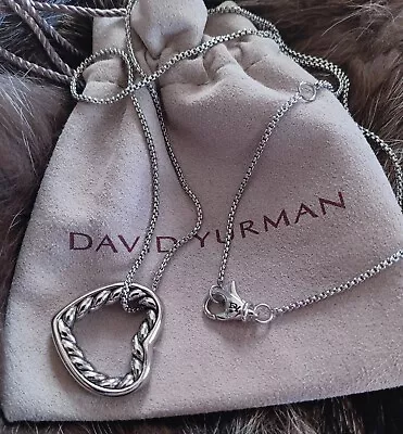 New David Yurman Cable Heart Necklace • $350