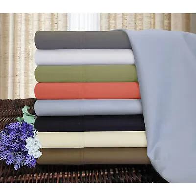 Bed Sheets Egyptian Cotton Fitted Sheet High End Mattress Cover Elastic Band • $50.99