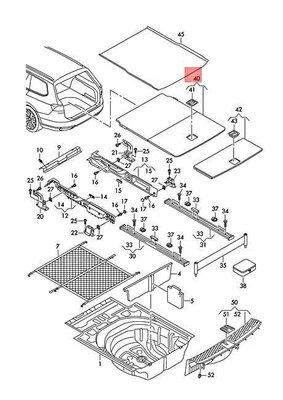 $504.29 • Buy Genuine VW Passat 4Motion Variant Santana 3G2 3G5 CB2 Lu Com Flr 3G9863463CA9