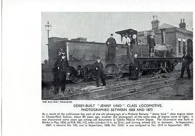 UK Steam Train Jenny Lind Class C1870 1949 • $12.62