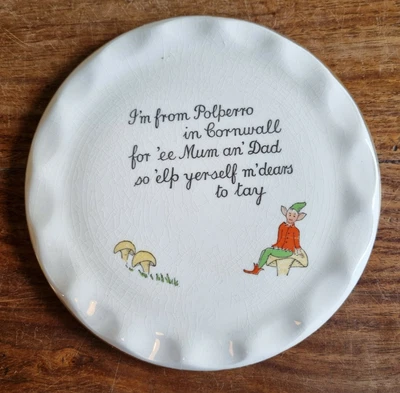 £9.99 • Buy Cornish Pixie Plate Polperro Piskie