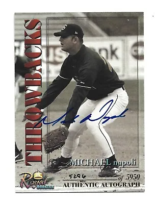 Mike Napoli AUTOGRAPH Boston Red Sox 2001 Royal Rookies Throwbacks AUTO Baseball • $5.89