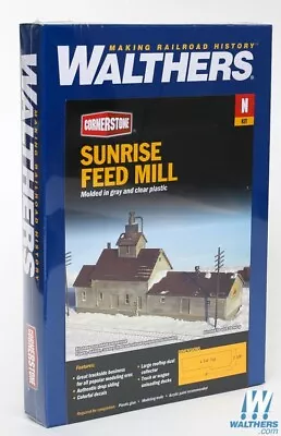 NEW Walthers 933-3239 Sunrise Feed Mill Kit N Scale Train FREE US SHIP • $39.48