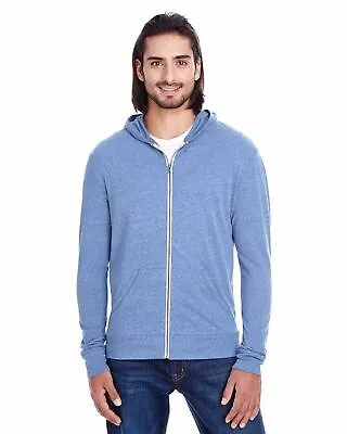 Threadfast Apparel T-Shirts Unisex Triblend Full-Zip Light Hoodie 302Z • $18.89