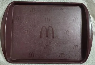Vintage McDonalds Collectible Brown Plastic Serving Tray 17” X 12”-hts 1989 • $18.75