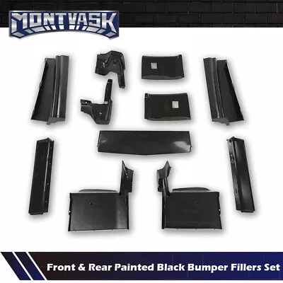 Fit For 79-85 Cadillac Eldorado Black Front+Rear Bumper Fillers Set Of 11  • $32.41