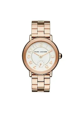 Marc Jacobs Women's Riley MJ3471 Rose-Gold Stainless-Steel Japanese Quartz Watch • $229