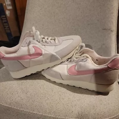 Vintage 1987 Nike Waffle Runner Blue/ Pink Pearl Shoes WOMENS 10/NEW/READ DETAIL • $75