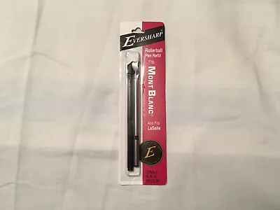 Eversharp Rollerball Pen Refill Fits Mont Blanc/lasalle Srm4/2 Black Med. • $10.95