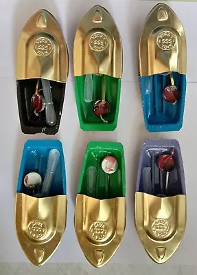 £15.59 • Buy Set Of 6 India Put Put Steam Boat Pop Pop Candle Engine Motor Powered Tin Toy