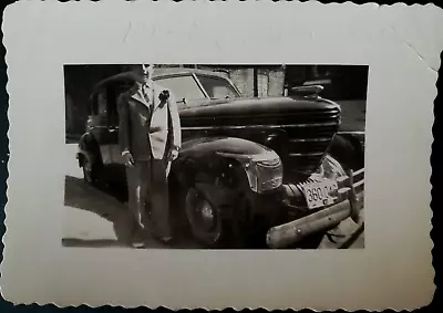 Vintage Photo 1938-9 Graham Sharknose Automobile Maryland License Plate • $12.99