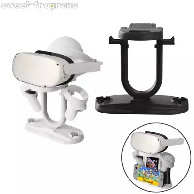 VR Stand Headset And Controller Display Holder Mount Station For Oculus Quest 2 • £21.46