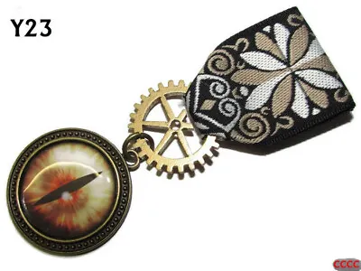 Steampunk Medal Pin Drape Badge Brooch Dragon's Eye Game Of Thrones Tan #Y23 • $11.37