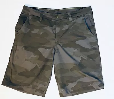 Alpine Design Men's Trail Head Tech Shorts Camo Green 36 X 11 Polyblend • $9.99