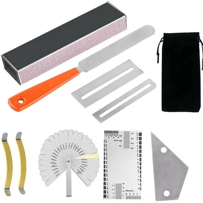 $20.59 • Buy Guitar Luthier Tool Kit Fingerboard File Fret Crowning Rocker Grinding Leveling