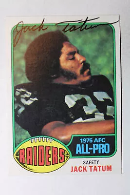 1976 Topps #270 Jack Tatum Autograph • $560