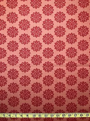 Moda Madame Rouge French General BTY Red Medallion Cotton Quilting Fabric 13773 • $8.50