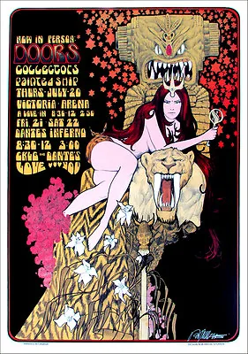 Doors Concert Tour Poster Victoria Arena 1967 Signed By Bob Masse • $34.99