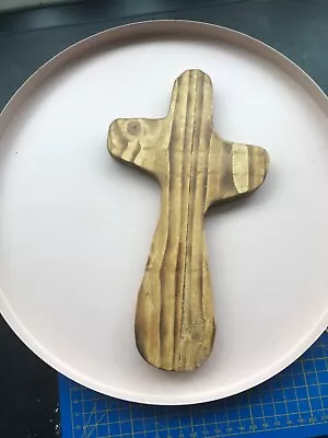 Christian Reclaimed Wood /wooden Cross 26 Cm Wall Hanging Rustic HANDMADE • £3.45