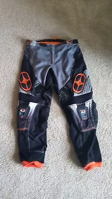 No Fear Dirtbike Moto Pants Men 34x30 Black & Gray Dirt Bike Motocross Skid Gear • $33.69