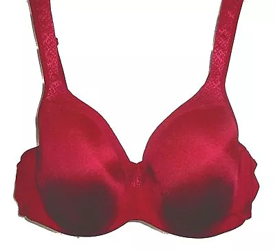 Playtex Love Curve Balconette Underwire Full Cov Bra Red 4823 Sz.42D42DD • $29.40