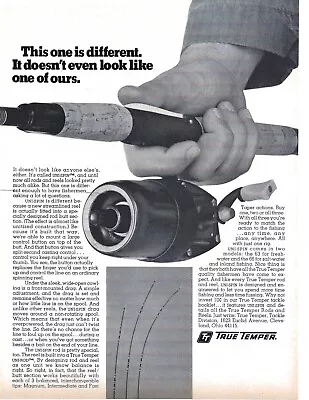 1970 True Temper Uni-spin Fishing Reels Ad Vintage Fishing Gear Advertisement • $14.99