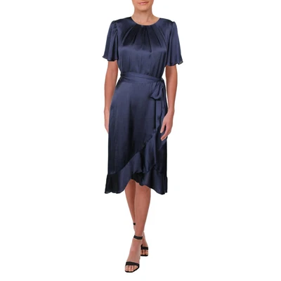 £31.30 • Buy Jessica Howard Womens Navy Satin Midi Cocktail And Party Dress 16 BHFO 5833
