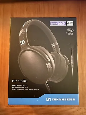 NEW Sennheiser HD 4.30G Black Around Ear Headphones  - Very Rare Discontinued • $154