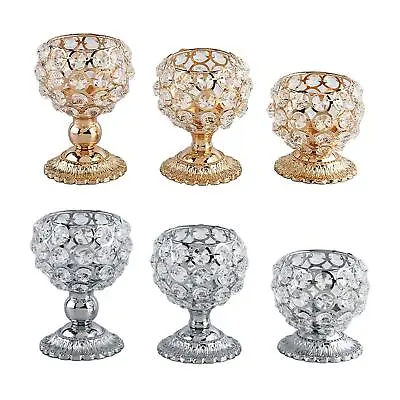 Tea Light Candle Holder Candelabra Candlestick For Wedding Table Centerpiece • £11.12