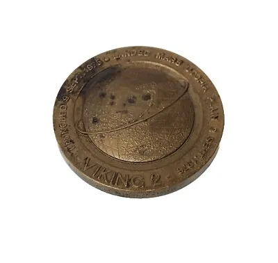 1976 Medallic Art Co. (MACO) Viking 2 NASA Mission Bronze Medallion/Medal Mars • $89