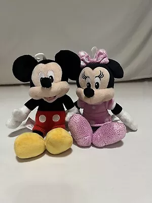 Disney Junior Mickey And Minnie Mouse Plush Clubhouse Doll Stuffed Animal 9” • $14.99