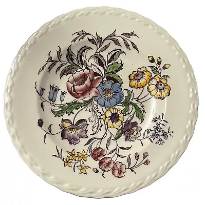 Vernon Kilns May Flower Dessert Plate 6.5 Inches Handpainted Made In USA • $9.40