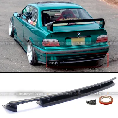 Fits 91-99 BMW E36 3-Series OE M3 (Style) PU Rear Bumper Diffuser Lip Body Kit • $59.99