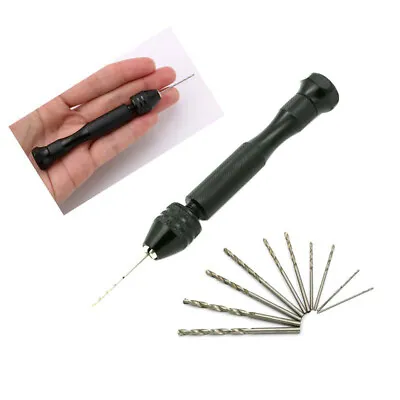 11PCS Precision Mini Hand Drill Chuck Micro Twist Drill Bits Rotary Tools • $6.76