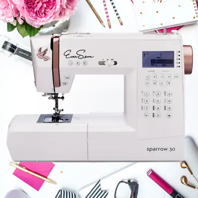 EverSewn Sparrow 30 Sewing Machine : Computer-Controlled 310 Stitch Patterns! • $229