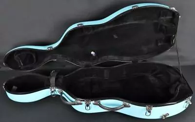 Baby Blue 3/4 Cello Rolling Hardshell Hard Case • $199.95