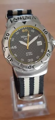 Kahuna Steel Quartz Wristwatch. • £27.50