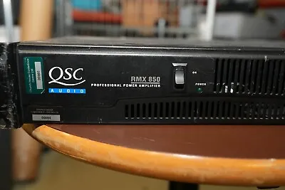 QSC AUDIO RMX 850 PROFESSIONAL POWER AMPLIFIER - New Volume Controls And Fan • £200