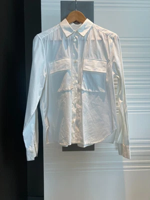 $80 • Buy McQ Alexander McQueen Women's Shirt Blouse Top Size 40 Or 10 White Long Sleeve