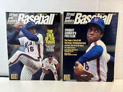 1985 1986 Street And Smith Yearbook NEW YORK METS Dwight GOODEN The DOC Set Lot • $16.99