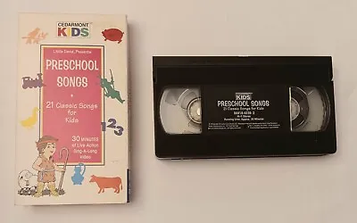 Cedarmont Kids Little David Presents Preschool Songs (1997 VHS) Rare Faith Fun • $7